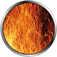 immagine di scie di fuoco per proiezione