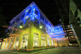 basic village torino proiezioni, luminarie natalizie