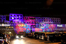 luminarie natalizie per il centro commerciale Le Gru