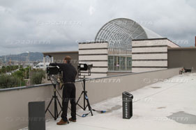 allestimento di proiettori