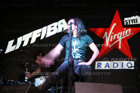 proiezione loghi per virgin litfiba